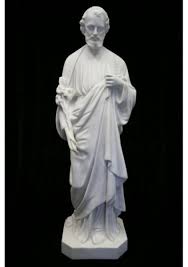 Saint Joseph The Worker Statue White