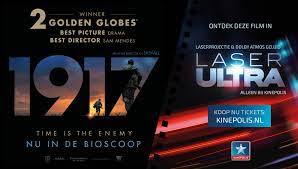 Bekijk de Golden Globe-winnende film '1917' in Laser ULTRA bij Kinepolis
