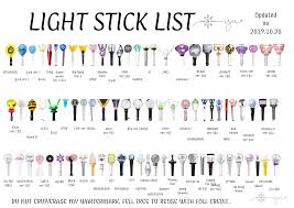 Kpop Light Stick List Updated Lights Band Kpop Stick