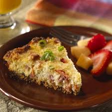 ham and swiss quiche