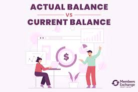 actual balance vs cur balance