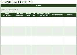 Action Plan Template Excel