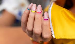 video neon gel polish nails how to