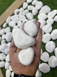 A Large Matte White Decorative Stone 5