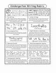 Kindergarten Writing Rubric Kindergarten Writing Rubric