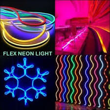Neon Flex Rope Light Led Neon Lights Silicone Waterproof Bright Glow 6x12 5m Usa Ebay