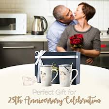 Find a great 25th anniversary gift for your wife or track down some truly awesome 25th anniversary gift. Buy 25th Wedding Anniversary Gifts 25th Anniversary Gifts For Couple Gifts For Husband Wife And Happy Couples For Men And Women 25 Year Parents Anniversary Gift Online In Indonesia B07wfptmct