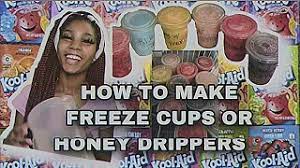 how to make freeze cups honey drippers