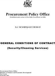 Download General Conditions Of Cleaning Contract Free Doc