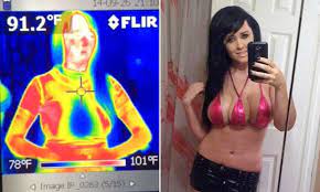 3-breasted woman IS lying, thermal camera shows | Daily Mail Online
