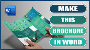 how to make a tri fold leaflet brochure