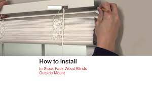 Bali Blinds | How to Install In-Stock Faux Wood Blinds - Outside Mount -  YouTube