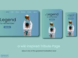 tribute page by ali shour on dribbble