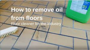 how to remove oil from floors tiles