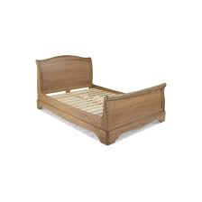 new design oak sleigh bed for double