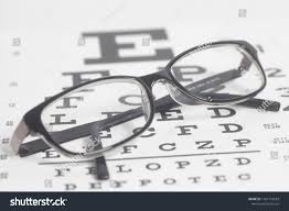 Eyeglasses On Eyesight Test Chart Stock Photo Edit Now