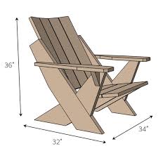 Modern Adirondack Chair Plans Simple