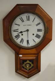 Antique Seth Thomas Wall Clock With