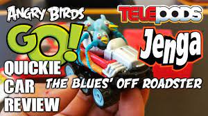 QCR: ANGRY BIRDS GO! JENGA feat. BLUES' OFF ROADSTER - RACE, CRASH, WIN!  with launcher & block - YouTube