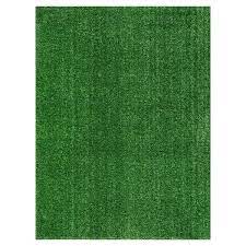 ottomanson turf collection waterproof solid gr 22x30 indoor outdoor artificial gr doormat 22 in x 30 in green