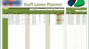 excel leave planner staff leave