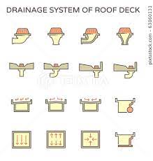 Vector Icon Design Of Roof Deck And