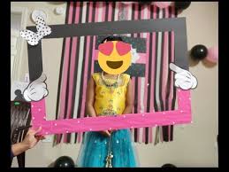 diy photo booth frame minnie mouse