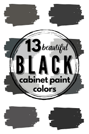 Black Kitchen Cabinet Paint Colors