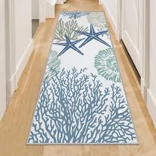 coastal runner rug 2x6 nautical kitchen