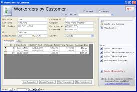 Service Call Management Database Image