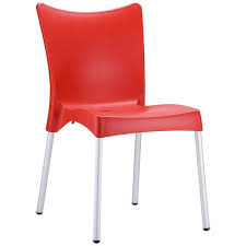 Plastic Stackable Garden Chair Aluminum