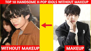 handsome kpop idols without makeup