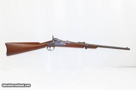 c1875 CUSTER RANGE SPRINGFIELD Model 1873 TRAPDOOR CAVALRY Carbine Antique SADDLE RING CARBINE In the Original 45-70 GOVT