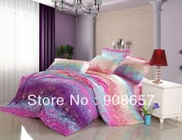 pink comforter blue and purple duvet
