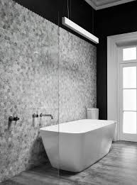 bathroom tile ideas grey hexagon tiles