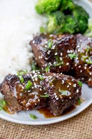 slow cooker korean short ribs dinner