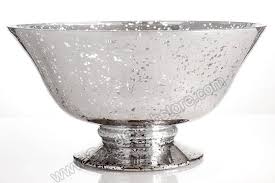 5 25 Mercury Glass Bowl Silver
