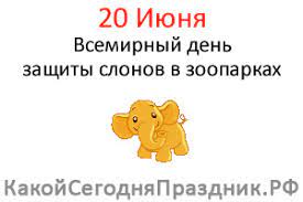20 июня 2021 года — день медицинского работника, а также ещё 9 праздников, 28 именин, 27 событий. Vsemirnyj Den Zashity Slonov V Zooparkah International Day Of Action For Elephants In Zoos 20 Iyunya Kakoj Segodnya Prazdnik Rf