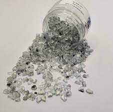 75g 150g Clear Mirrored Glass Stones 1