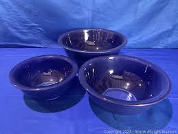 Cobalt Blue Pyrex Nesting Mixing Bowls