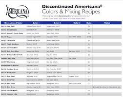 Decoart Americana Discontinued Colours