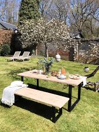 Outdoor Wooden Table Garden Table