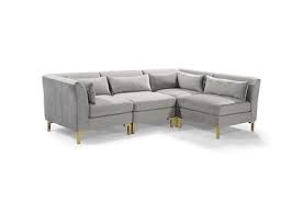 Chic Home Guidi Velvet Sectional Sofa