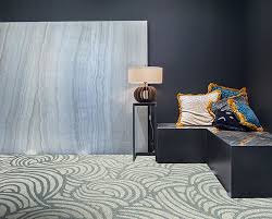 gray cut contemporary carpet