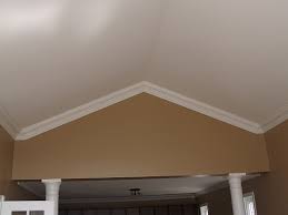 cornice installed on cathedral ceilings