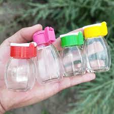 Oem Mini Glass Spice Jar With Plastic