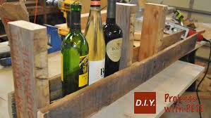 pallet wine rack with diy pete