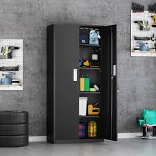tall metal storage garage cabinets with