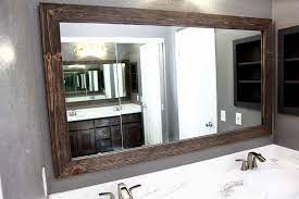 how to make a diy bathroom mirror frame