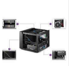 The appropriate drive will open to receive the disc. Elite 110 Mini Itx Pc Case Cooler Master